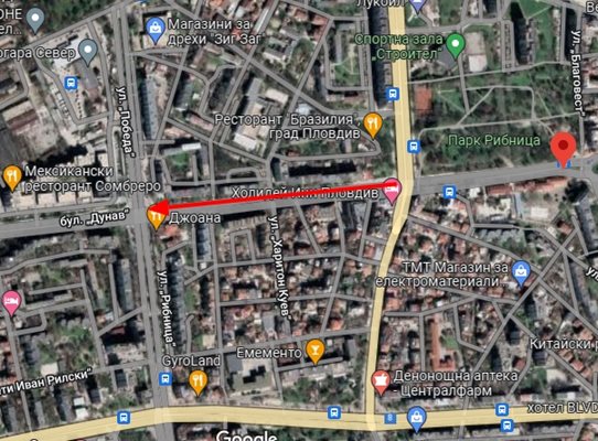 Част от северното платно на бул. "Дуннав" няма да е достъпна за автомобили до 3 юни.