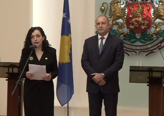 Радев пред президента на Косово: Ангажираме се с мира в нашия регион (На живо)