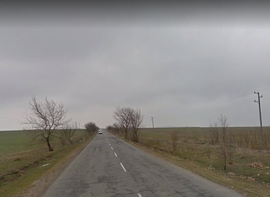 Пътят Ямбол - Калчево СНИМКА: Google Street View