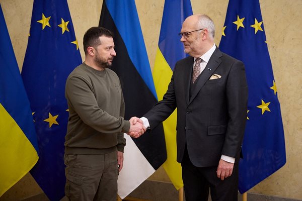 Зеленски се срещна с естонския си колега в Талин