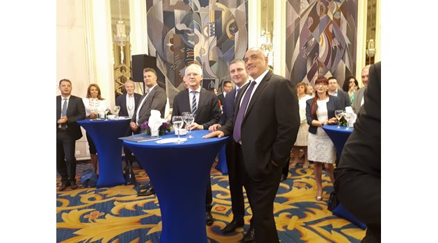 Бойко Борисов и Владислав Горанов на събитието във вторник.