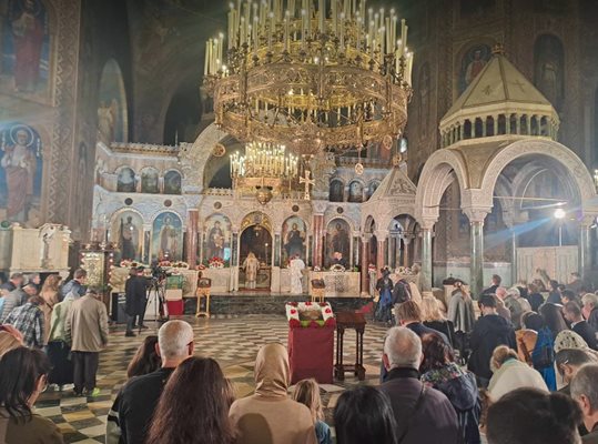 They celebrated a solemn liturgy for Palm Sunday in 