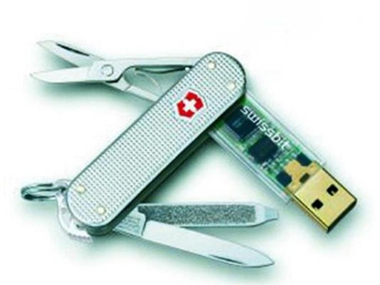 Най-новите модели швейцарски ножчета са с USB.
