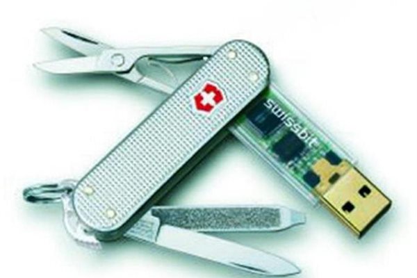 Най-новите модели швейцарски ножчета са с USB.