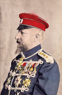Цветен портрет на Фердинанд І, изпълнен по техниката гилим-гюве