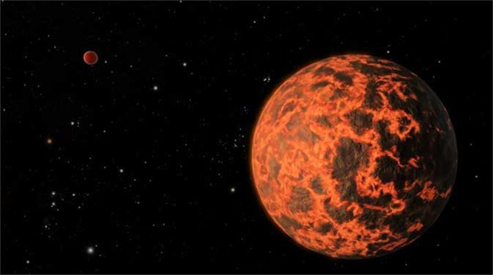 Екзопланетата, открита от телескопа "Спицър", е най-близката до нас по-малка от Земята планета. 
СНИМКА: НАСА