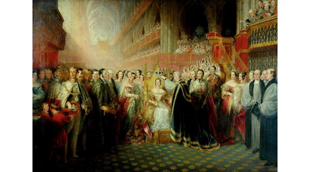 Коронацията на Виктория - картина от епохата