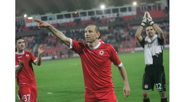 Мартин Петров по време на мач на ЦСКА, игран през 2013 г.
