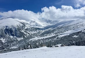 Лавинна опасност в района на Маркуджик 3 на Боровец. СНИМКА: Българска лавинна асоциация