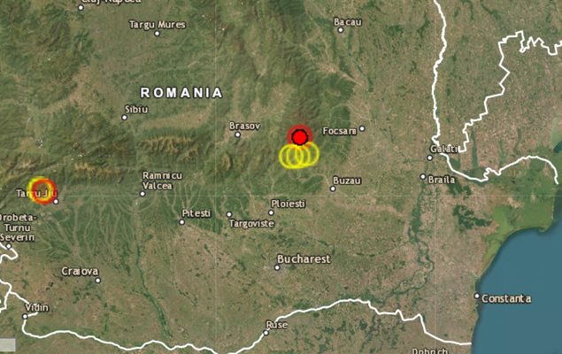Земетресението е в сеизмичната зона Вранча СНИМКА: EMSC