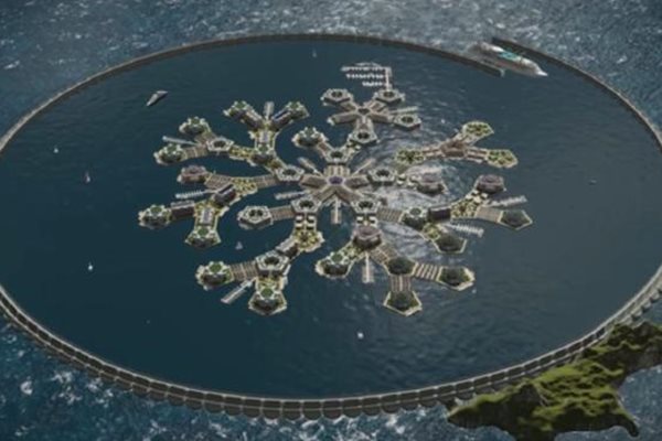 Проектът за плаващия град в Тихия океан
