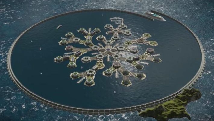 Проектът за плаващия град в Тихия океан