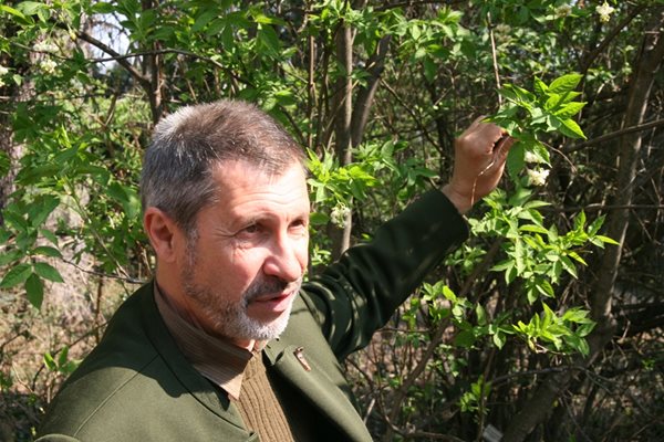 Маринов показва уникални растителни видове.
