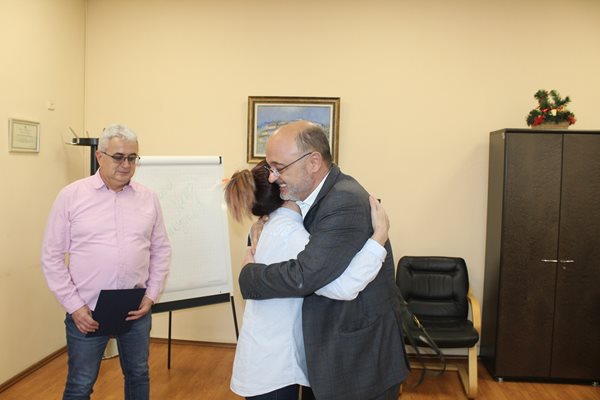 Господинка Господинова – родилката от Силистра се срещна със здравния министър д-р Асен Меджидиев.
Снимка:  Министерството на здравеопазването