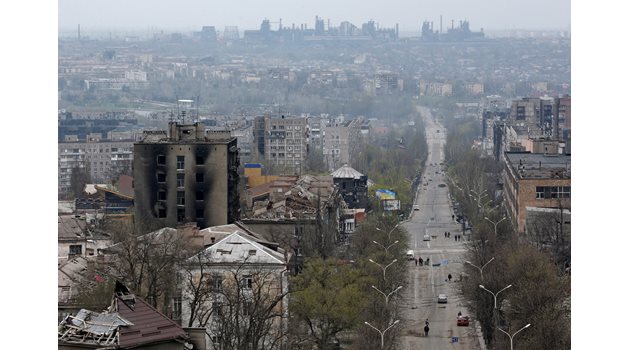 Сгради в Мариупол са разрушени от войната