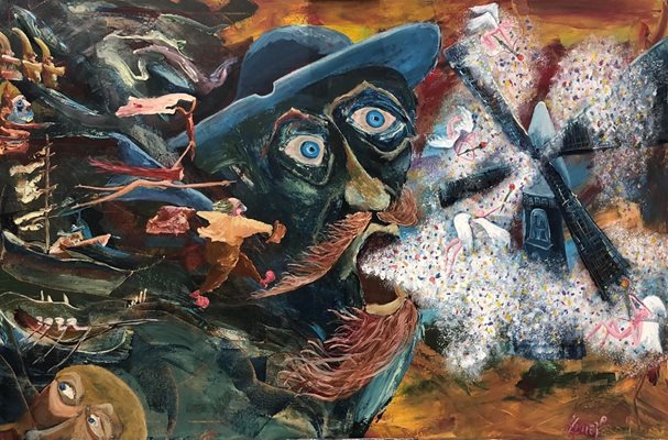 Една от последните картини на Зуека, наречена "Армия на любовта"
СНИМКА: ЛИЧЕН ПРОФИЛ НА ЗУЕКА ВЪВ ФЕЙСБУК