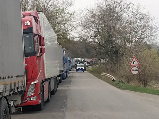 Протест на замеделците на ГКПП-Кардам