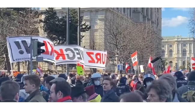 Thousands demonstrate in Vienna against COVID measures (Video)