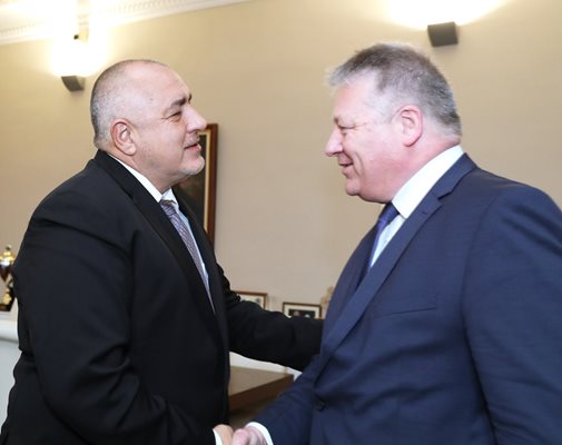 Бойко Борисов и Бруно Кал СНИМКА: Министерски съвет