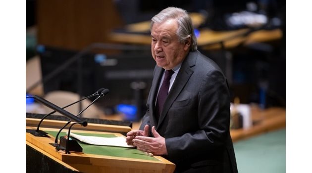 Генералният секретар на ООН Антонио Гутериш
СНИМКА: twitter/ antonioguterres