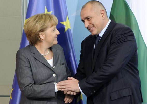 Борисов и Меркел по време на предишна среща