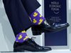 Трюдо отново шокира с лилави чорапи на патенца на форума в Давос (Снимки)