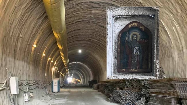 Св. Иван Рилски пази най-дългия тунел