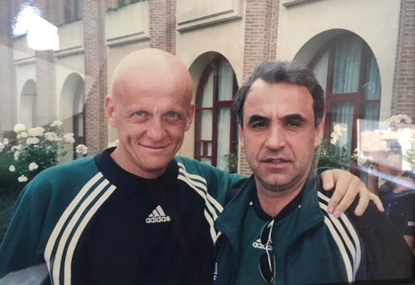 Иван Леков (вдясно) с вероятно най-добрия съдия за последните 30 години Пиерлуиджи Колина.