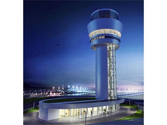 Така ще изглежда новата кула за управление на полети на летище София.