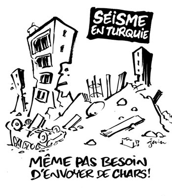 Карикатурата на "Шарли ебдо" СНИМКА: Туитър/Charlie_Hebdo_
