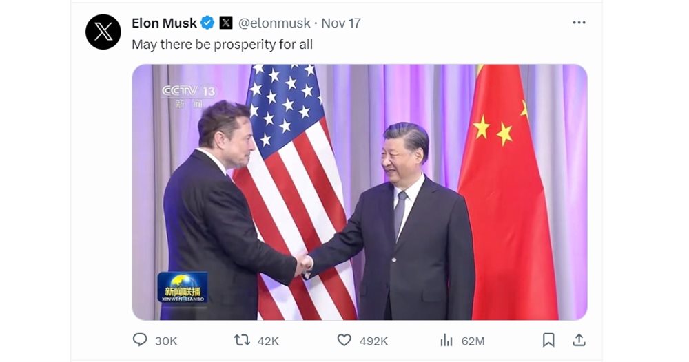 Elon Musk’s Post with Xi Jinping: Contrasting Views on Sino-American Relations