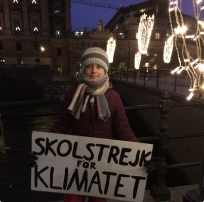 Грета Тунберг СНИМКА: Twitter/Greta Thunberg