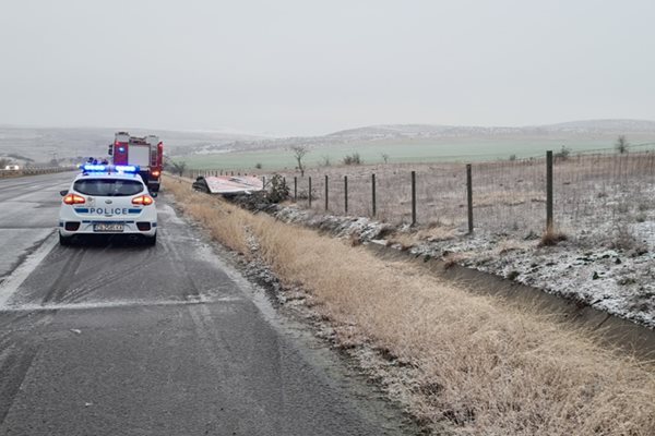 Зрелищната катастрофа на АМ "Тракия" е станала в района на км.339 край село Вратица