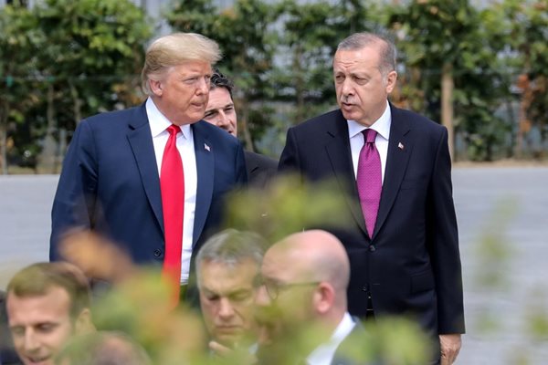Доналд Тръмп и Реджеп Тайип Ердоган Снимка: Ройтерс