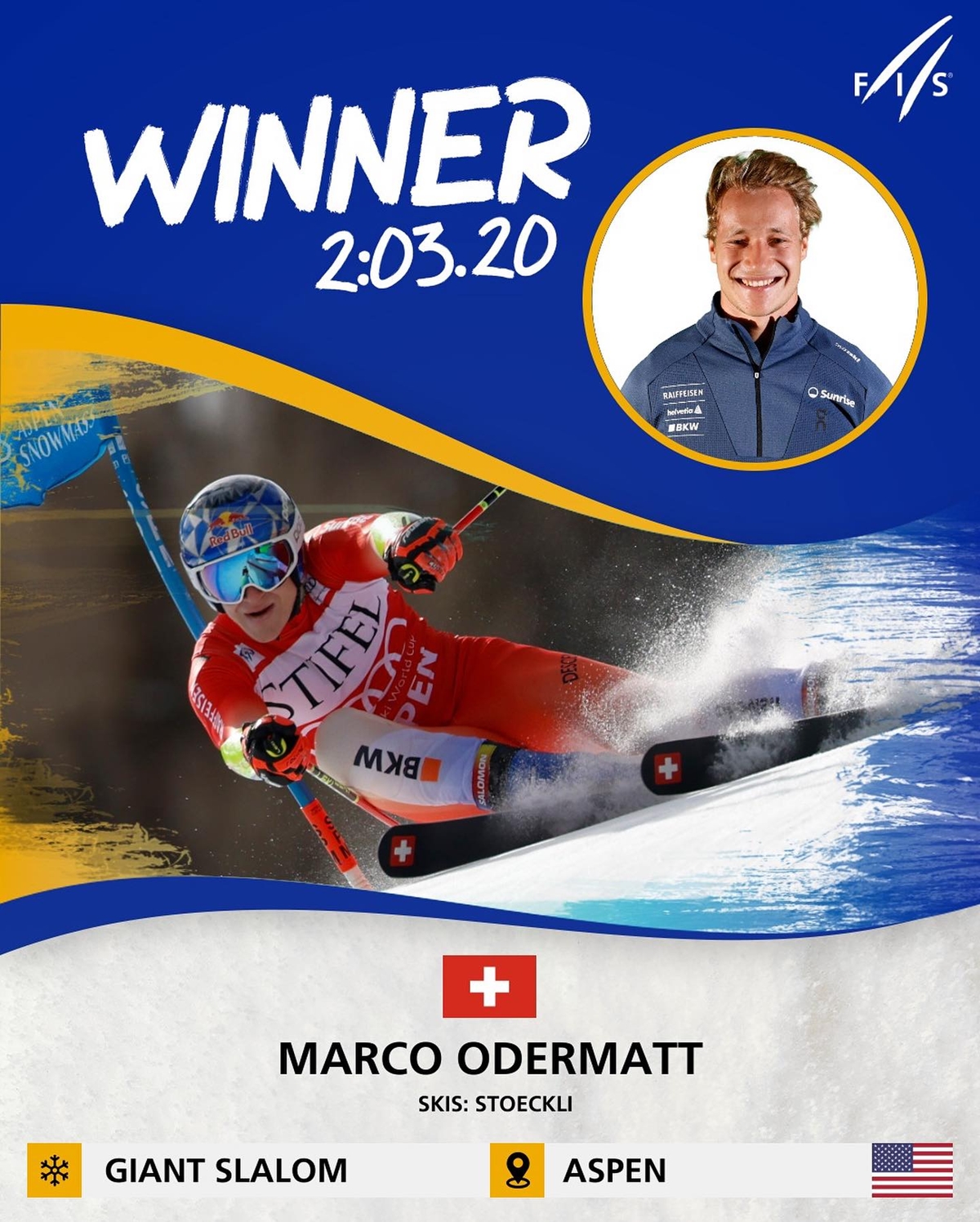 Норвежец подари победата на Одермат в Аспен, Марко вече е на 2 победи от Стенмарк