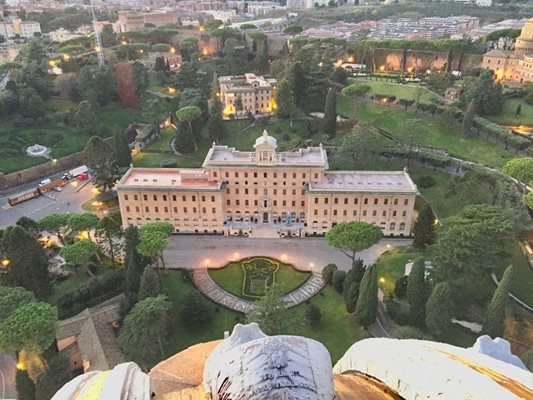 Vista do Vaticano de cima.