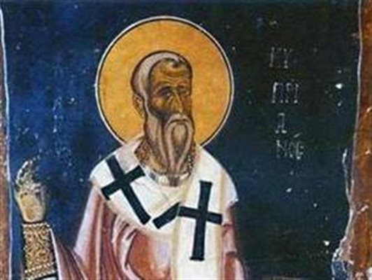 Св. Кирпиан, стенопис от XIII в.
