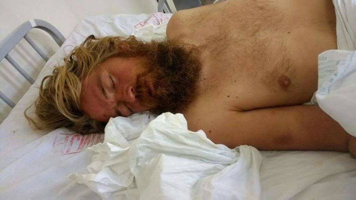 Брадясалият мъж лежи в болница в Амазония