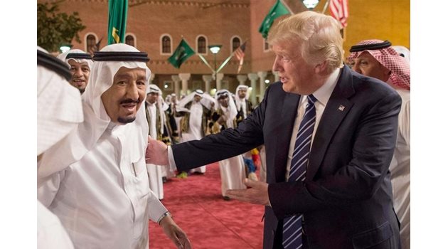 Кралят на Саудитска Арабия Салман бин Абдулазиз и Тръмп