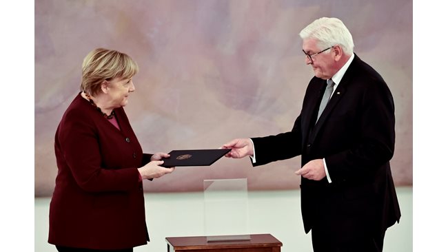 Merkel is now Germany’s acting chancellor