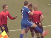 Мач от Първа лига в Стара Загора завърши със сцени от кикбокса (видео)