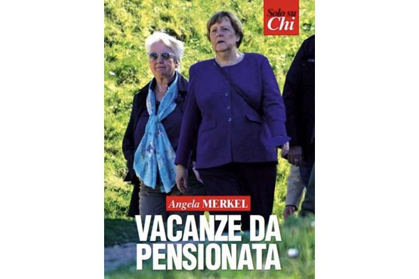 Меркел с приятелката си Анете Шаван
СНИМКА  Факсимиле от сп.”Ки”