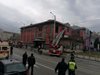 Пожар гори в бившата чалготека "Син сити" в центъра на София (Снимки)