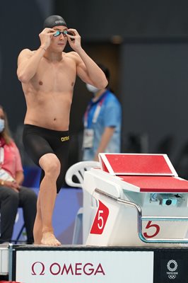 Йосиф Миладинов ще плува в полуфинал на 100 м бътерфлай в Токио. Снимка: Любомир Асенов/LAP.BG