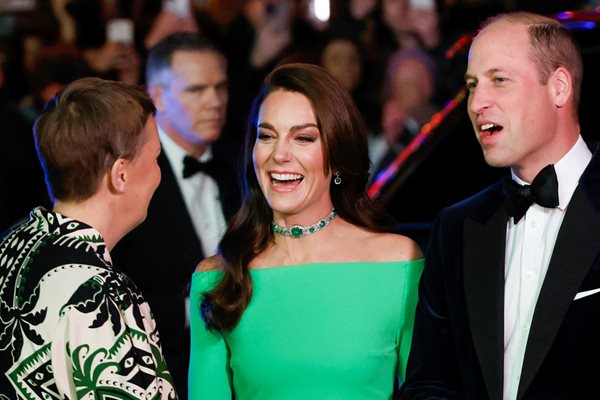 Принц Уилям и принцеса Кейт на гала церемонията СНИМКА: Ройтерс
