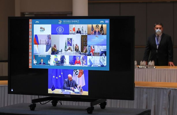 Срещата на върха на Г-20, във виртуален формат, започна с призиви за единен отговор срещу коронавируса СНИМКА: Ройтерс
