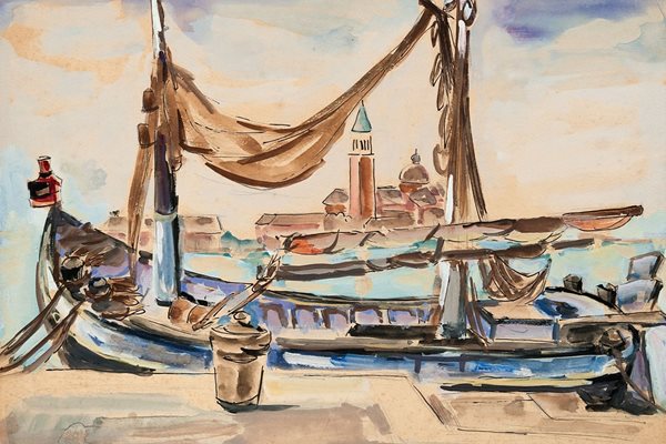 "Венеция" - една от картините на Елиезер Алшех, включена в изложбата "Пътят" в столичната галерия nOva art space