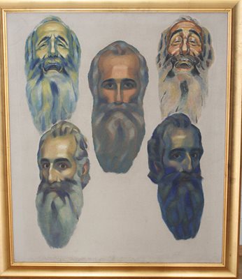 Владимир Димитров-Майстора се е рисувал в различни състояния.