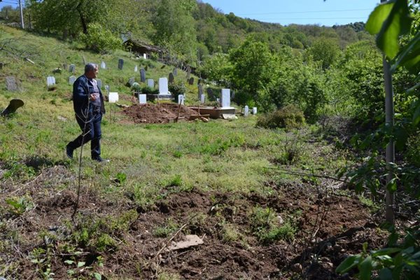 Кметът на селото Тодор Суров твърди, че оградата на гробищана не е препятствие за глиганите.