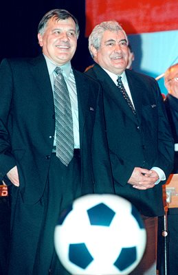 Футболист на годината 2000 - Иван Славков и Иван Вуцов СНИМКА: Десислава Кулелиева